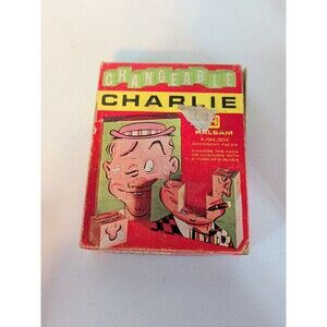 1950’s Halsam Changeable Charlie Wood Puzzle Game 4,194,304 Different Faces Vtg